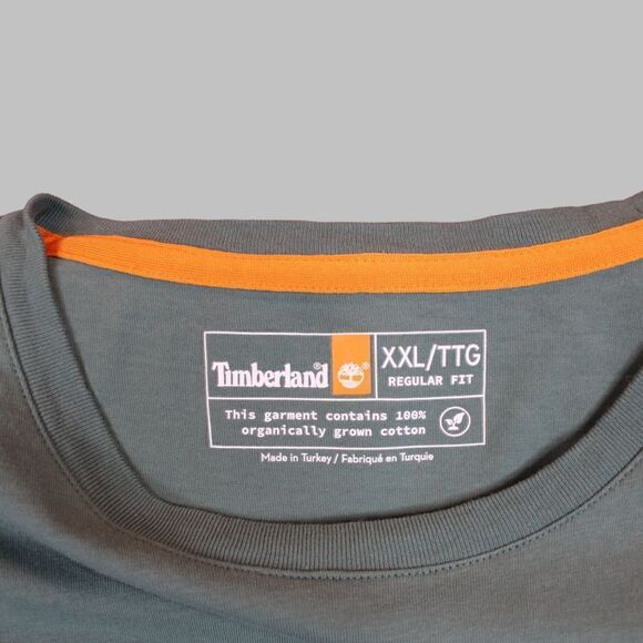 TIMBERLAND Short Sleeve T-Shirt in Olive Green Men’s Size XL - Picture 6 of 6